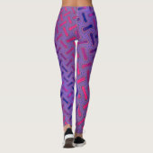 Fun en Colorful Fractal Leggings (Achterkant)
