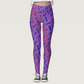 Fun en Colorful Fractal Leggings (Voorkant)