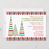 Fun en Colorful Kerstparty Kaart (Voorkant)