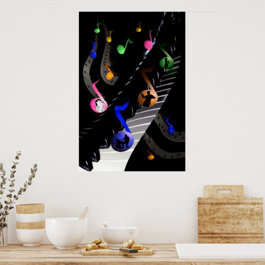 Fun en Colorful Musical Poster (Keuken)