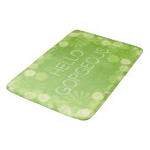 Fun en Cute Hallo GorGood Spring Flowers Badmat (Gekanteld)