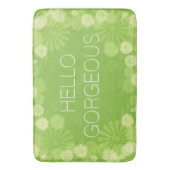 Fun en Cute Hallo GorGood Spring Flowers Badmat (Voorkant Verticaal)