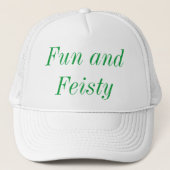 Fun en Feisty Cool Sassy Description Gezegde Trucker Pet (Voorkant)