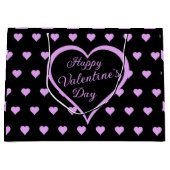 Fun en felroze harten Valentijns Groot Cadeauzakje (Voorkant)