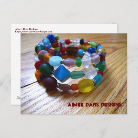 Fun en Funky Bracelet Briefkaart (Voorkant / Achterkant)