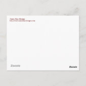 Fun en Funky Bracelet Briefkaart (Achterkant)