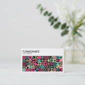 Fun en games visitekaartje (Staand voorkant)