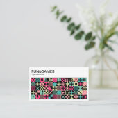 Fun en games visitekaartje (Staand voorkant)