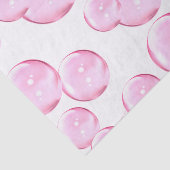 Fun en Geweldige roze belletjes op wit Tissuepapier (Detail)