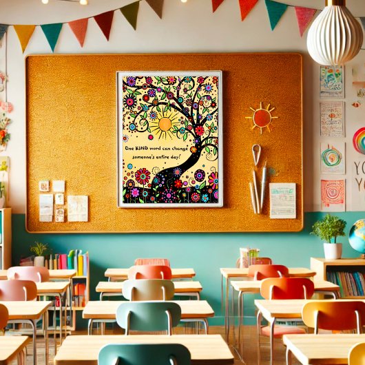 Fun en Inspirerend Kindness Classroom Poster