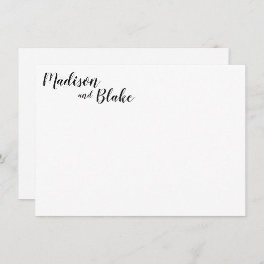 Fun- en kaasbriefkaarten notitiekaartje (Voorkant / Achterkant)