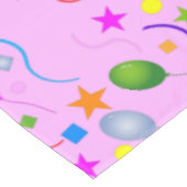 Fun en kleurrijke ballonnen en sterren op PINK Tafelkleed (Gekanteld)