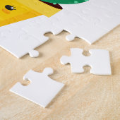 Fun en kleurrijke cartoon Cactus, liefhebbend roma Legpuzzel (Zijkant)