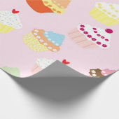 Fun en kleurrijke vogelkoekjes cadeaupapier (Hoek)