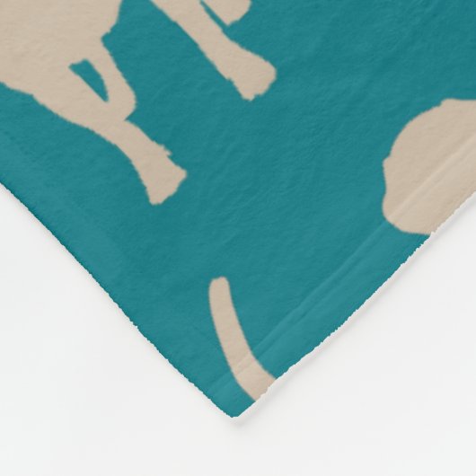 Fun en Schattig Pet Dogs en Puppies Patroon Fleece Deken (Hoek)