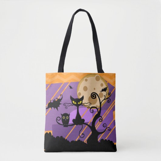 Fun en Spooky Halloween Tote Bag (Voorkant)