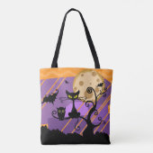 Fun en Spooky Halloween Tote Bag (Achterkant)
