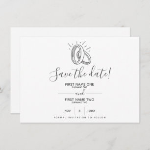 Fun- en stijlvolle bruiloft save the date