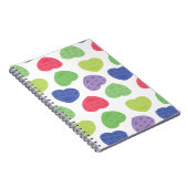 Fun en Trendy Poppit Pop-it harten design Notitieboek (Rechterzijde)