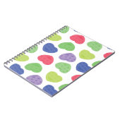 Fun en Trendy Poppit Pop-it harten design Notitieboek (Linkerzijde)