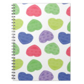 Fun en Trendy Poppit Pop-it harten design Notitieboek (Voorkant)