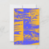 Fun en Vibrant Blank Invitation Kaart (Achterkant)