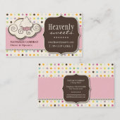 Fun en Whimsical Cupcake | Bakkerij-Visitekaartje Visitekaartje (Voorkant / Achterkant)