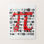 Fun en Whimsical Digits of Pi Sierkussen Legpuzzel (Verticaal)