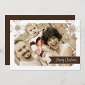 Fun en Whimsical-kerstfotokaart (5 x 7) Feestdagenkaart (Voorkant / Achterkant)