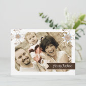 Fun en Whimsical-kerstfotokaart (5 x 7) Feestdagenkaart (Staand voorkant)