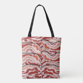 Fun Epic Illustrated Bacon Pattern Fun Design Tote Bag (Achterkant)