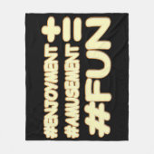 "FUN EQUATION" Cute Expression Design. Bestel nu Fleece Deken (Voorkant)