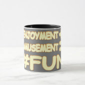 "FUN EQUATION" Cute Expression Design. Bestel nu Mok (Midden)