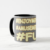 "FUN EQUATION" Cute Expression Design. Bestel nu Mok (Voorkant links)