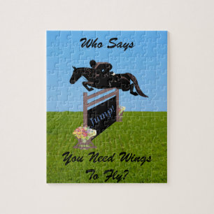 Fun Equestrian Horse Jumper Legpuzzel