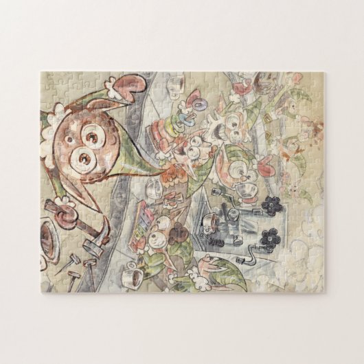 Fun Espresso Elves Puzzle Legpuzzel (Horizontaal)