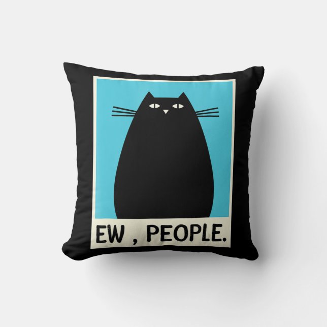 Fun Ew People cat Japans kat Kawaii Anime Kussen (Voorkant)