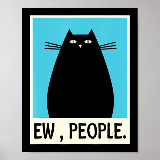 Fun Ew People cat Japans kat Kawaii Anime Poster (Voorkant)