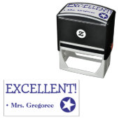 Fun "EXCELLENT!" + Rubberstempel van leraar Zelfinktende Stempel (In situ)