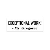 Fun "EXCEPTIONEEL WERK!" + Aangepaste naam voor aa Rubberstempel (Afrduk)