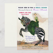 Fun Exotic Bridal Shower Invitations Kaart (Voorkant / Achterkant)