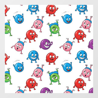 Fun_&_Expressive_Circle_Characters_Seamless_Patter Raamsticker