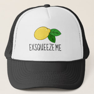 Fun "Exsqueeze me"-Pet met Lemon Design Trucker Pet