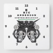 Fun Eye Care Professional Phoropter Vierkante Klok (Voorkant)