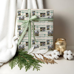 Fun Fa La La Bow  Bladmuziek Fotocollage Cadeaupapier