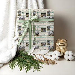 Fun Fa La La Bow  Bladmuziek Fotocollage Cadeaupapier