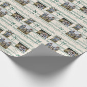 Fun Fa La La Bow Bladmuziek Fotocollage Cadeaupapier (Hoek)