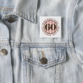Fun & Fabulous 60th Birthday Gifts Vierkante Button 5,1 Cm (In situ)
