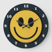 Fun face Hippie wall klok (Voorkant)