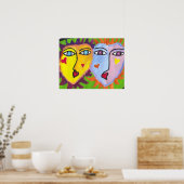 Fun Faces Poster (Keuken)